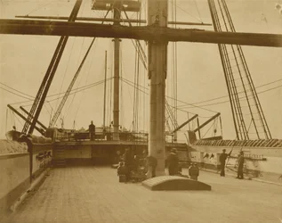 Achterdeck der HMS „Impregnable“