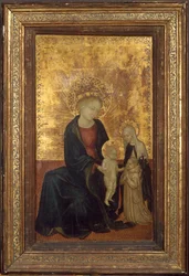 Madonna und Kind mit der heiligen Katharina von Siena und einem Kartäuser Stifter, ca. 1411-24