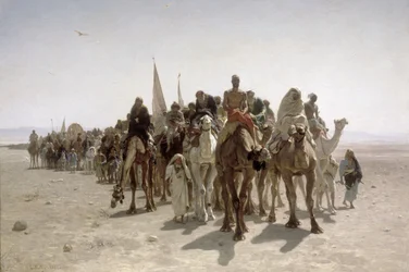 Pilger auf dem Weg nach Mekka