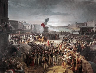 Die Pariser Nationalgarde schließt sich der Armee an. Sept. 1792