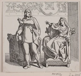 Illustration zu "Svend Tveskægs Zug nach England und die Schlacht bei Svold"