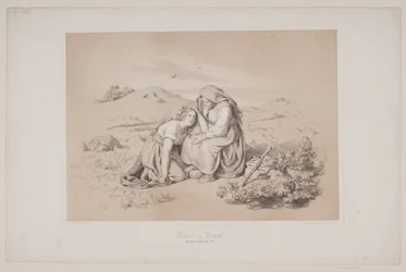 Mutter und Tochter, S. 289, Illustration zu Christian Winthers "Hjortens Flugt"