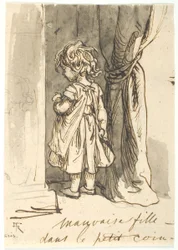Das unartige Mädchen in der Schandecke