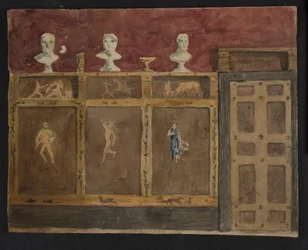Wanddekorationen für Valhøj 1838/1839