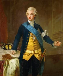 Porträt von Gustav III. von Schweden, 1771