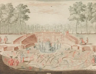 De Fontein van de Koninglijke door-eengevlochte Naam, voor de veiver