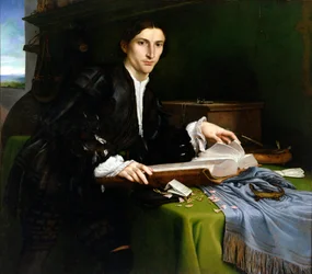 Adeliger, in seinem Studio (nach der Restaurierung)