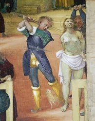 Martyrium der hl. Barbara, Detail aus Geschichten der hl. Barbara