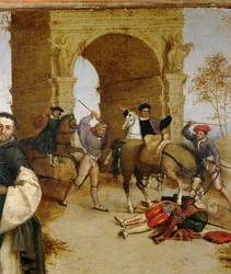 Der heilige Dominikus erweckt Napoleone Orsini, Neffe des Kardinals Fossanova, zum Leben