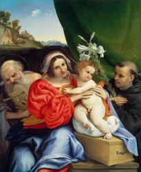 Maria mit dem Kind und den Heiligen Hieronymus und Nikolaus von Tolentino