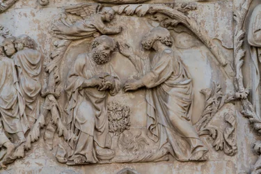 Gideon wringt Vlies (Detail)