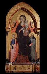 Die Jungfrau und das Kind mit der heiligen Katharina von Alexandria, dem heiligen Antonius dem Großen und Engeln