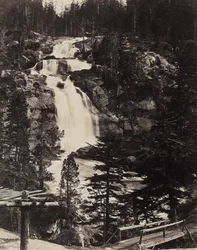 Großer oberer Wasserfall, Hochalpen, um 1862