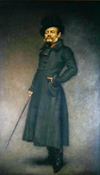 Firmin Gemier (1869-1933) in der Rolle des Colonel Bridau im Stück 