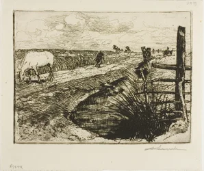 Straße im Marais, Vendée
