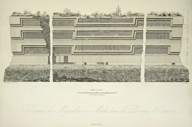 Ruinen von Miguitlan oder Mitla, in der Provinz Oaxaca, Illustration aus 