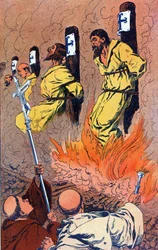 Das Scheiterhaufen der Templer