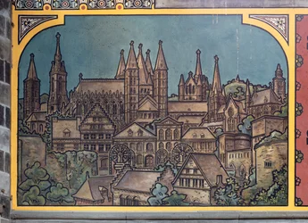 Bahnhofsgebäude (Sint-Pietersstation). Innenraum. 1912. Die Eingangshalle.