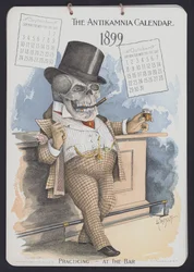 Illustration für den Antikamnia-Kalender