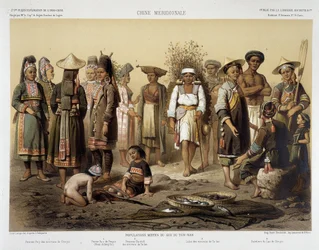 Ethnische Gruppen um 1870 in „Reisebericht in Indochina 1866-1868“ von Francis Garnier, Paris