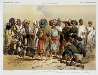 Ethnische Gruppen um 1870, in "Voyage d