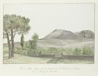 Ansicht des Monte Rosso beim Kloster San Nicolo d