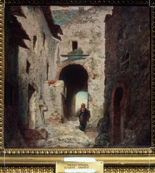 „Das Maurische Tor“. Stadtlandschaft in Marokko. (1803-1886), 1835, Puschkin-Museum, Moskau
