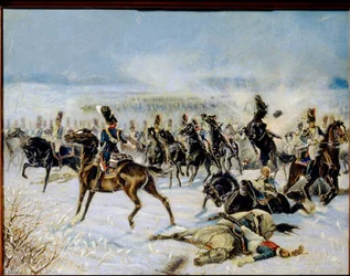 Die Schlacht bei Preußisch Eylau am 8. Februar 1807