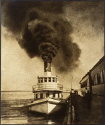 Überfahrt eines Zuges über den Mississippi