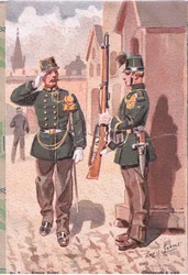 Chasseurs A Pied, Postkarte