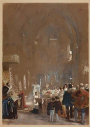 Zeremonie in einer Kathedrale