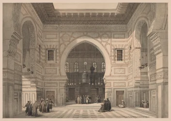 Ägypten und Nubien: Band III - Nr. 36, Innenansicht der Moschee des Sultans El Ghoree
