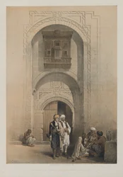 Ägypten und Nubien, Band III: Modernes Herrenhaus, zeigt die arabeske Architektur von Kairo, 1849