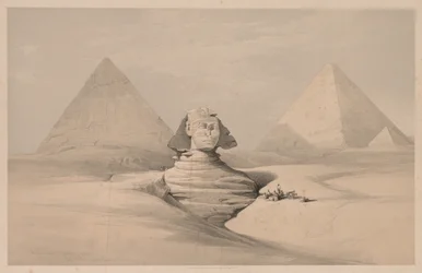 Ägypten und Nubien: Band I - Nr. 18, Die Große Sphinx, Pyramiden von Gizeh, Vorderansicht