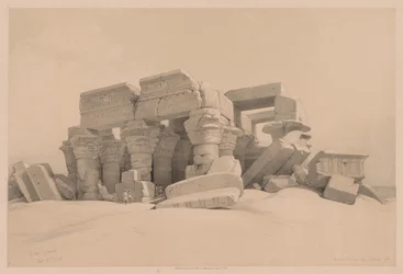 Ägypten und Nubien: Band I - Nr. 1, Nr. 2, Überreste des Portikus des Tempels von Kom Ombo