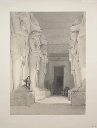 Ägypten und Nubien: Band I - Nr. 9, Ausgegrabener Tempel von Gyrshe, Nubien