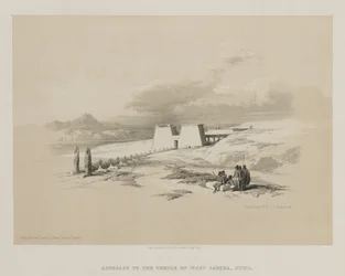 Ägypten und Nubien, Band I: Annäherung an den Tempel von Wady Saboua, Nubien, 1847