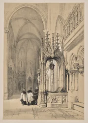 Skizzen in Belgien und Deutschland, Erste Serie, Der Heilige Brunnen im Dom von Regensburg