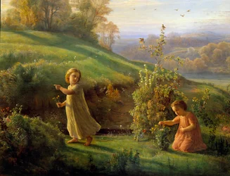 Das Gedicht der Seele; Frühling. Gemälde von Anne Francois Louis Janmot