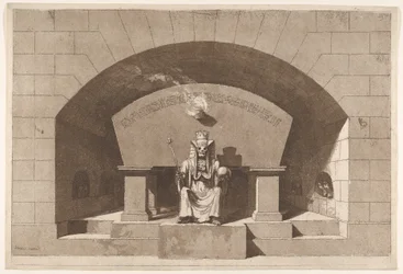 Grab mit dem Tod als Sphinx thronend, ca. 1779-84
