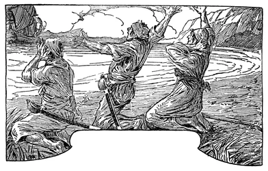 Illustration von Louis Rhead (1857-1926) für den Roman „Die Schatzinsel“ von Robert Louis Stevenson (1850-1894) 1915