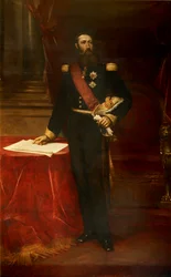 Porträt von Leopold II. 1835-1909, König der Belgier, ca. 1870