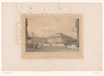 Blick auf das Börsengebäude in Paris