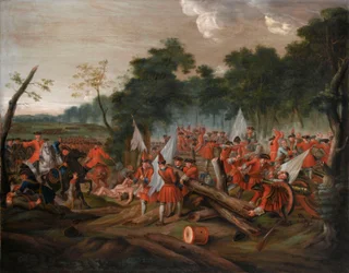 Die Schlacht von Malplaquet, 11. September 1709, ca. 1713