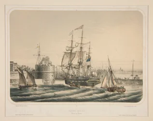 Amerikanischer Dampfer (Eintritt in Le Havre)