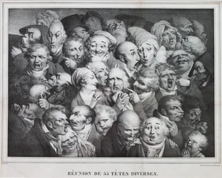 Gruppe von fünfunddreißig Köpfen, 1825