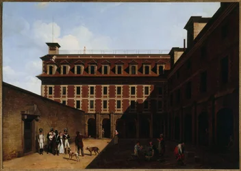 Das Gefängnis der Madelonnettes, Rue des Fontaines, um 1810