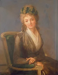 Porträt von Lucile Desmoulins, geb. Duplessis 1770-1794, 1794