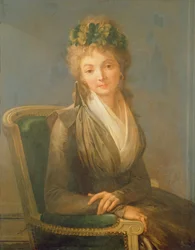 Porträt vermutlich von Lucile Desmoulins (1771-94) 1794