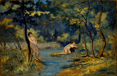 Stehende und liegende Nymphen